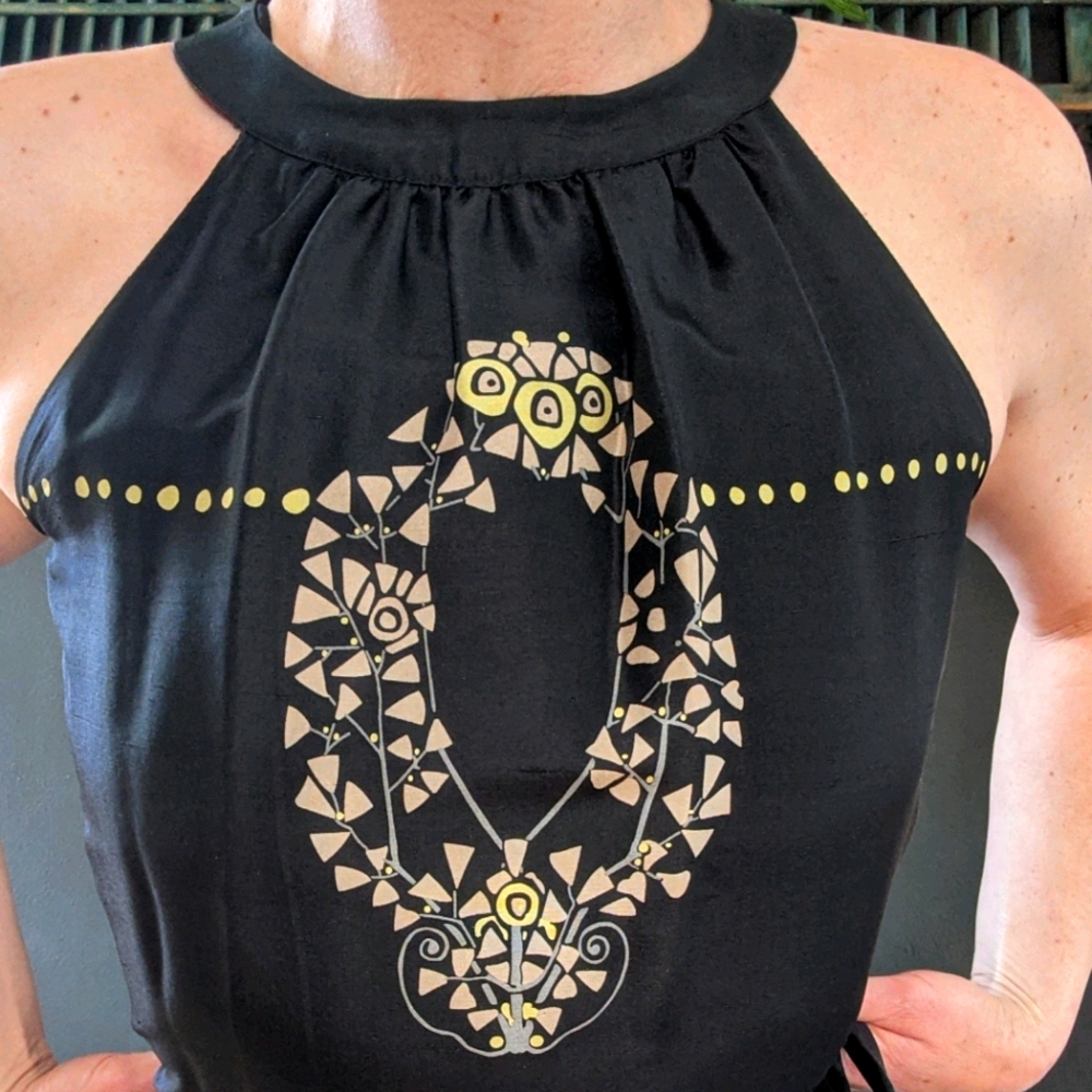 Silk black dress